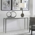 thumbnail image 4 of Uttermost Nightfall Contemporary Iron and Marble Console Table in White/Black, 4 of 7