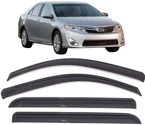 Tape-On Sunroof Rain Guard Visor Light Grey 5pcs For 2007-2013 Acura MDX