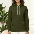 thumbnail image 2 of Ahdbta Women's Hoodies Thick Sherpa Fleece Lined Hooded Sweatshirt Winter Warm Casual Drawstring Pullover Tops with Pocket, 2 of 7