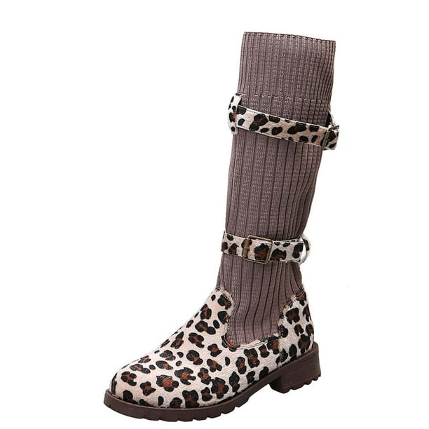 Leopard sales boots walmart