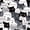 Monochrome, variant on Manfei Ice Cream Cat Twin Bedding, Cartoon Love Heart Bedding Comforter Set, Pink, Pink Reversible, 7pcs