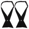 thumbnail image 1 of Shisuyan Nœud Papillon Forme Style Professionnel Anti-Rides Noir 2 Pcs 27.2x1.9x0.1In, 1 of 9