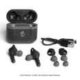 thumbnail image 3 of Auriculares intraurales inalámbricos Indy Evo XT de Skullcandy, batería de 30 horas, micrófono, funcionan con dispositivos iPhone, Android y Bluetooth, color negro, 3 of 3