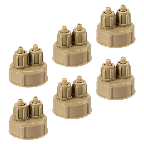 Pawsdot Soda Bottle Caps CO2 Bottle Caps Grey ABS Engineering Plastic 6pcs