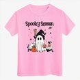 thumbnail image 7 of TOWED22 Girls Boys Halloween Shirt Cute Graphic Shirt Halloween Shirt Kids Spooky Season Fall Short Sleeve Tee Tops, 7 of 7