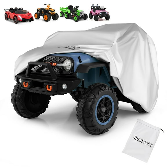 Gymax Kids Ride-On Toy Car Cover w/Silver Coating Storage Bag Universal Fit for Truck