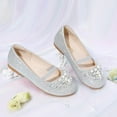 thumbnail image 3 of Zapatos DREAM PAIRS Aurora-03 Bailarinas Plateadas con Brillo para Niñas, 3 of 7