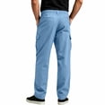 thumbnail image 5 of Joggers for Men Casual Fashion Solid Color Long Pants with Pocket Elastic Waist Straight Leg Workwear Cargo Long Pants, 5 of 8