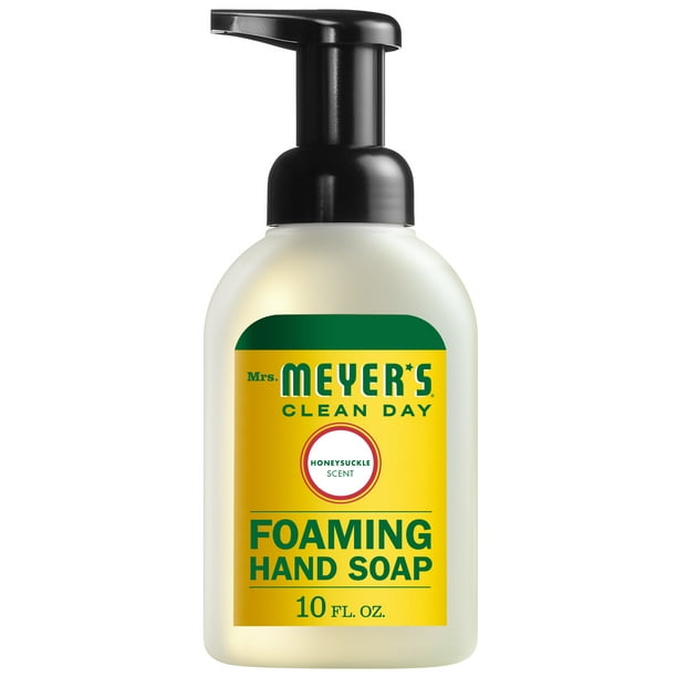 (3 pack) Mrs. Meyer’s Clean Day Foaming Hand Soap, Honeysuckle, 10 Oz