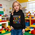 thumbnail image 2 of Tisuna Little Girls Boys Casual Hoodie 100Th Days Of School Print Long Sleeve Hooded Tops Comfortable Leisure Toddler Kids Autumn Winter Hoodies Black Size 2-3 Years, 2 of 7