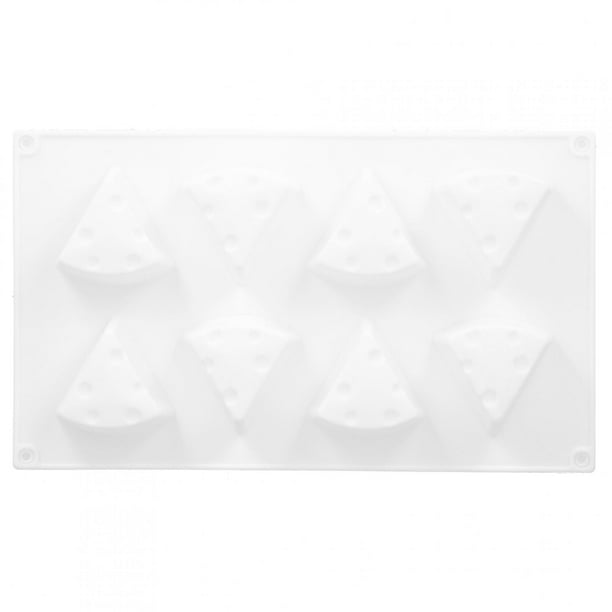 Molde de silicona de 8 cavidades para tarta de queso, antiadherente, para hornear mousse, chocolate, galletas, repostería y postres.