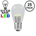 thumbnail image 3 of Novelty Lights Warm White S14 Hanging LED String Light Replacement Bulbs E26 Medium Base 1 Watt 25 Pack, 3 of 7