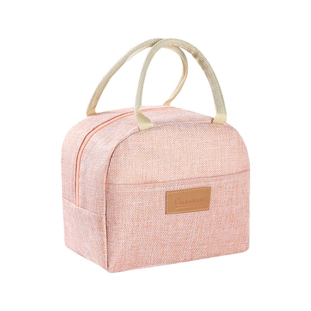 ¡Liquidación! Bolsa térmica Plertrvy para almuerzo, lonchera portátil, lonchera cuadrada rosa, estuche para lápices, lonchera térmica, lonchera portátil para viajes y trabajo (1 paquete)