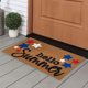 thumbnail image 1 of Felpudo Antideslizante Multicolor de Poliéster Resistente Al Desgaste de 40 X 60 Cm para Puerta de Entrada | Moderno y Oscuro, para Dormitorio y Baño | Alfombra para Exterior, Interior, Cocina, Lavan, 1 of 6