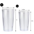 thumbnail image 2 of GoXteam 20-Ounce Plastic Tumblers (Set of 12), Plastic Drinking Glasses, Restaurant-Style Tumblers, Commercial-Grade Cups, Stackable, BPA-Free, Shatter-Proof, Dishwasher-Safe, Clear, 2 of 7