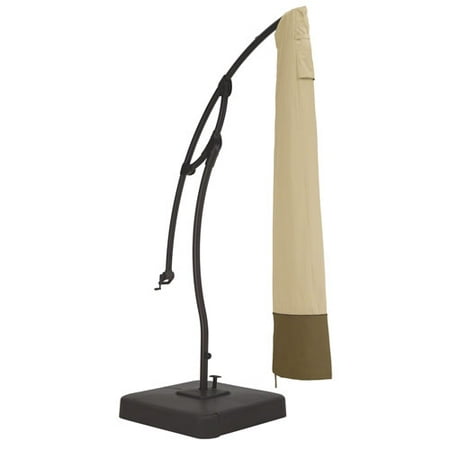 Classic Accessories Veranda Patio Offset Umbrella Storage Cover, Pebble/Bark/Earth