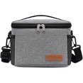 thumbnail image 1 of Bolsa térmica TuerCao 5L/6 latas Mini Soft a prueba de fugas, color gris claro, 1 of 7