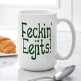 thumbnail image 4 of CafePress - Feckin' Eejits! Large Mug - 15 oz Ceramic Large White Novelty Mug, 4 of 6