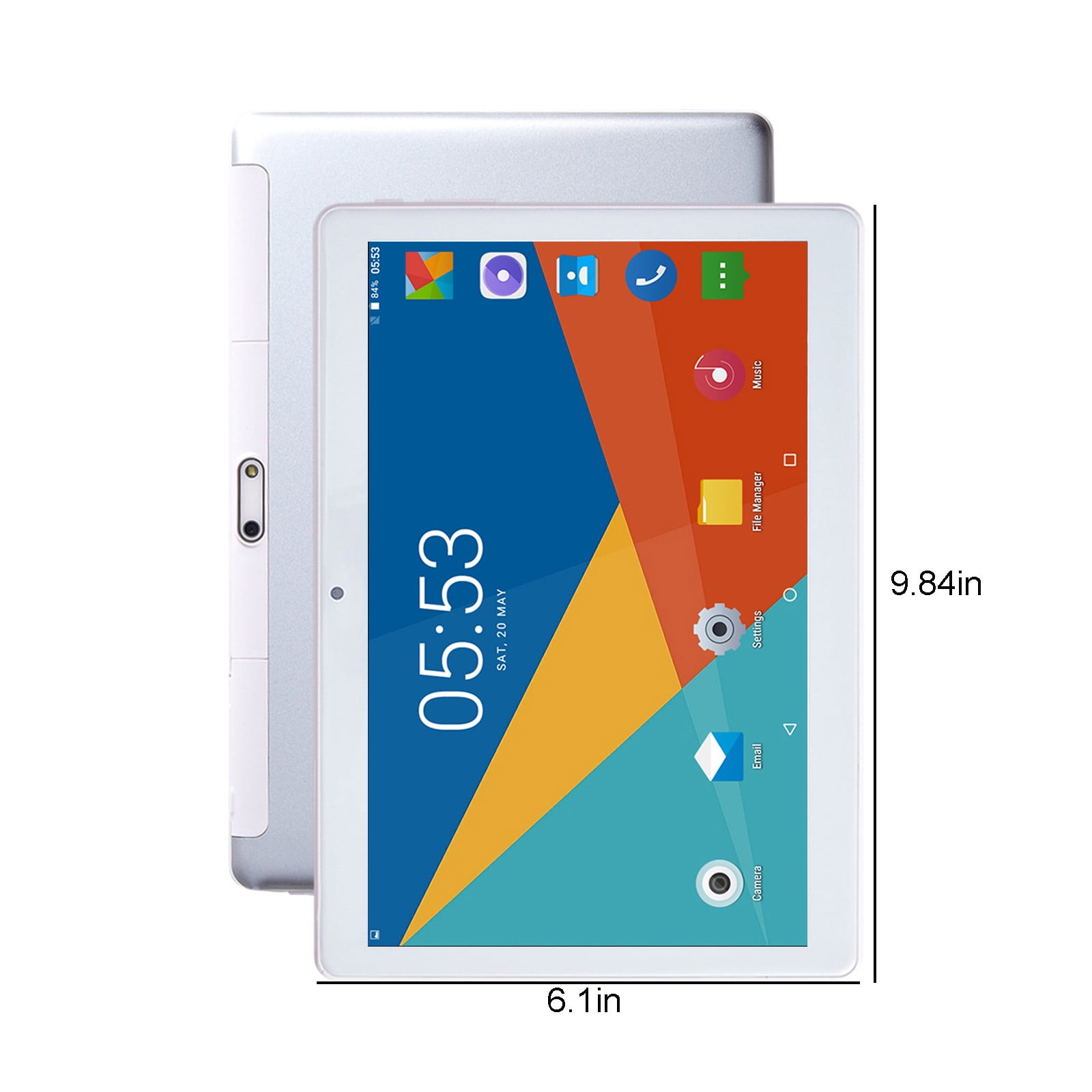 Android Tablets on Sale, maho Upgraded 10.1-inch Tablet Computer 2+16G 10 Core Android Ultra-thin High-definition Screen Learning Game Video Office Tablet Supports SIM Card Voice Call,Silver