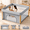 Grey, variant on Suihuooo Foldable Baby Playpen 59"x59"x27",Baby Play Yard for Babies and Toddlers,Indoor & Outdoor Play Yard Fence with Breathable Mesh for Kids,White