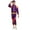 Purple, variant on Doomiva Kids Girls 80s Hip Hop Tracksuit Long Sleeve Zip Up Top Jacket with Sweatpants Headband  Retro Disco Dancewear Blue 4-6