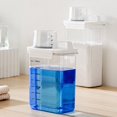 thumbnail image 3 of Laundry Detergent Dispenser Fabric Softener Dispenser For Laundry Room Organization And Storage Large Capacity Sealed Laundry Soap Containers EU Plug Scale-2300ML, 3 of 5