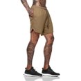 thumbnail image 3 of Shorts deportivos 2 en 1 para hombre Hombres 2-en-1 Entrenamiento Pantalones cortos para correr Deporte Cadera Fitness Ligero Gimnasio Yoga Entrenamiento Ropa deportiva Corb Abanopi Shorts deportivos 2 en 1 para hombre, 3 of 5