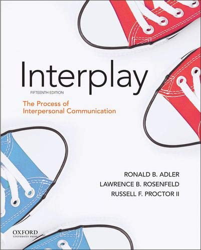 Pre-Owned Interplay: The Process of Interpersonal Communication Paperback