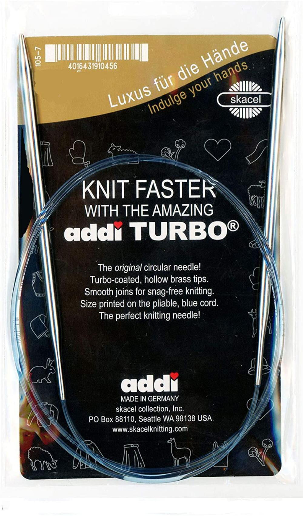addi Knitting Needle Turbo Circular Skacel Blue Cord 16 inch 2.0mm 40cm Size US 0 