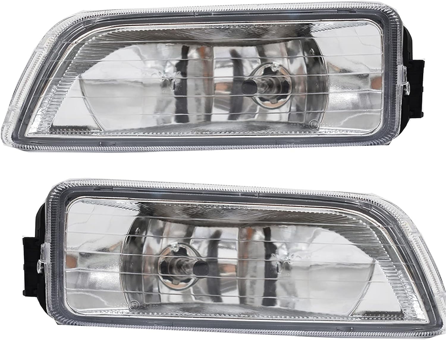 EPOTOOR 1 Pair of Clear Bumper Driving Fog Lights Assembly Left & Right Side Replacement for 2003-2007 Honda Accord 4-Door Sedan