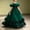Green, variant on Girls Maxi Gown Sleeveless Off Shoulder Sequin Cinched A-Line Dress Tween Elegant Fluffy Tulle Layered Evening Dresses Green 13-14 Years