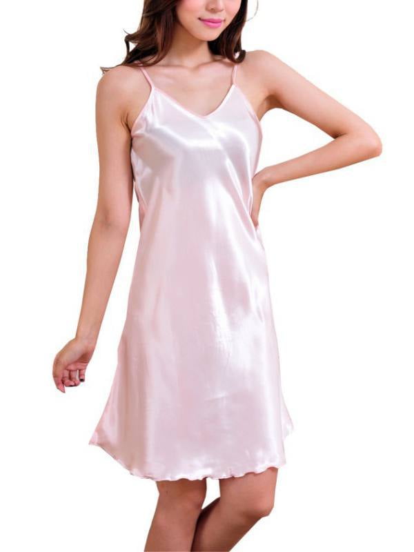 Esho Women Babydoll Lingerie Sleepwear Mini Dress V Neck Nightgown