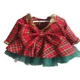 thumbnail image 1 of Chaud Princesse Enfants Bébé Filles Robe de Fourrure de Velours Robes de Soirée à Manches Longues Rouge, 1 of 6