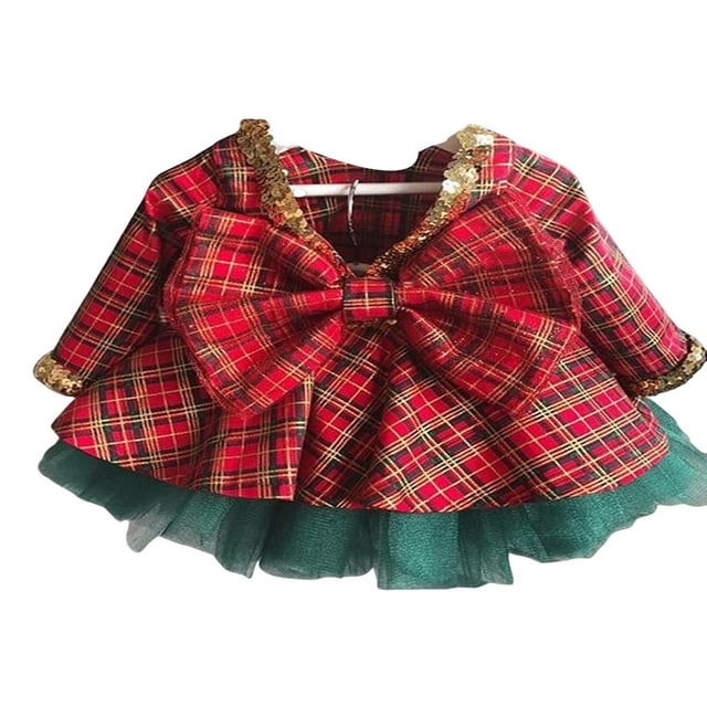 Chaud Princesse Enfants Bébé Filles Robe de Fourrure de Velours Robes de Soirée à Manches Longues Rouge