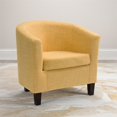 thumbnail image 2 of Atlin Designs Chaise de Bain Rembourrée en Tissu Contemporain en Jaune, 2 of 5