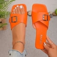 thumbnail image 3 of Viluyesy Slippers for Women Non-Slip Comfortable Open Toe Womens Graceful Footwear Orange Size 39, 3 of 10