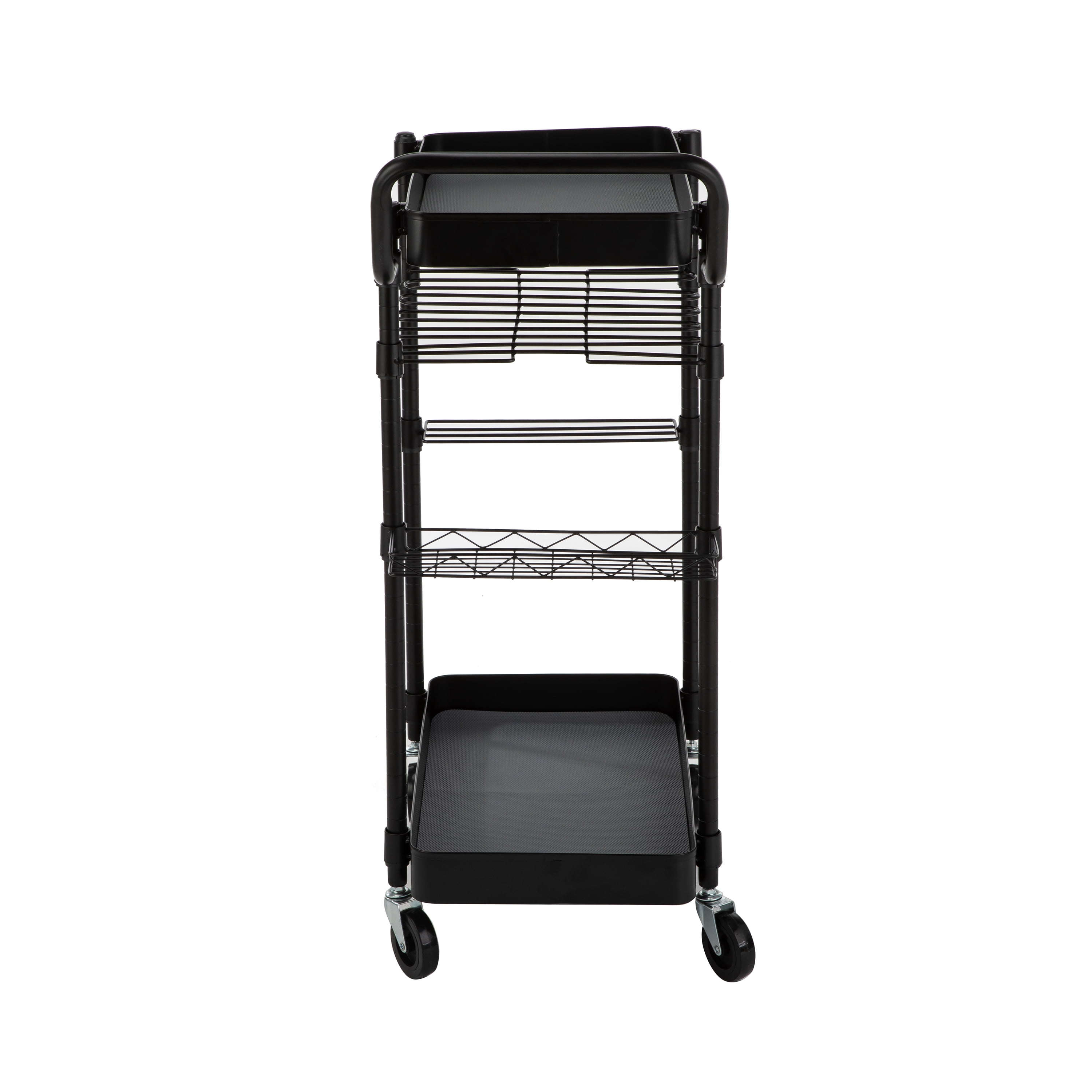HomeZone 2 Tier Tool Utility Cart with EVA Mat and 3 Accessories