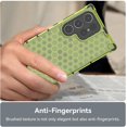 thumbnail image 2 of Clear Case for Samsung Galaxy S24 Ultra (Not S24), Non-Yellowing Anti-Scratch Back Slim Honeycomb Shockproof Phone Bumper Cover Case for Samsung Galaxy S24 Ultra Transparent Green, 2 of 9