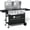Gas and Charcoal Grill Combo, variant on KingChii Gas and Charcoal Grill Combo, Dual Fuel 3-burner BBQ Grill Smoker with Side Burner for Outdoor Patio Cooking Barbecue
