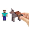 thumbnail image 2 of Minecraft Steve et l’Âne-Coffret avec 2 figurines et accessoires, 2 of 6