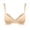 Beige, variant on Sngxgn Wireless Bra with S upport, Lightly Lined No Spillage Seamless T-Shirt Bra(Beige,S)