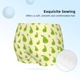 thumbnail image 2 of Rocae Green Pears1 for Girls' Cotton Boxer Briefs, Soft Mid-rise Panties-Large, 2 of 5