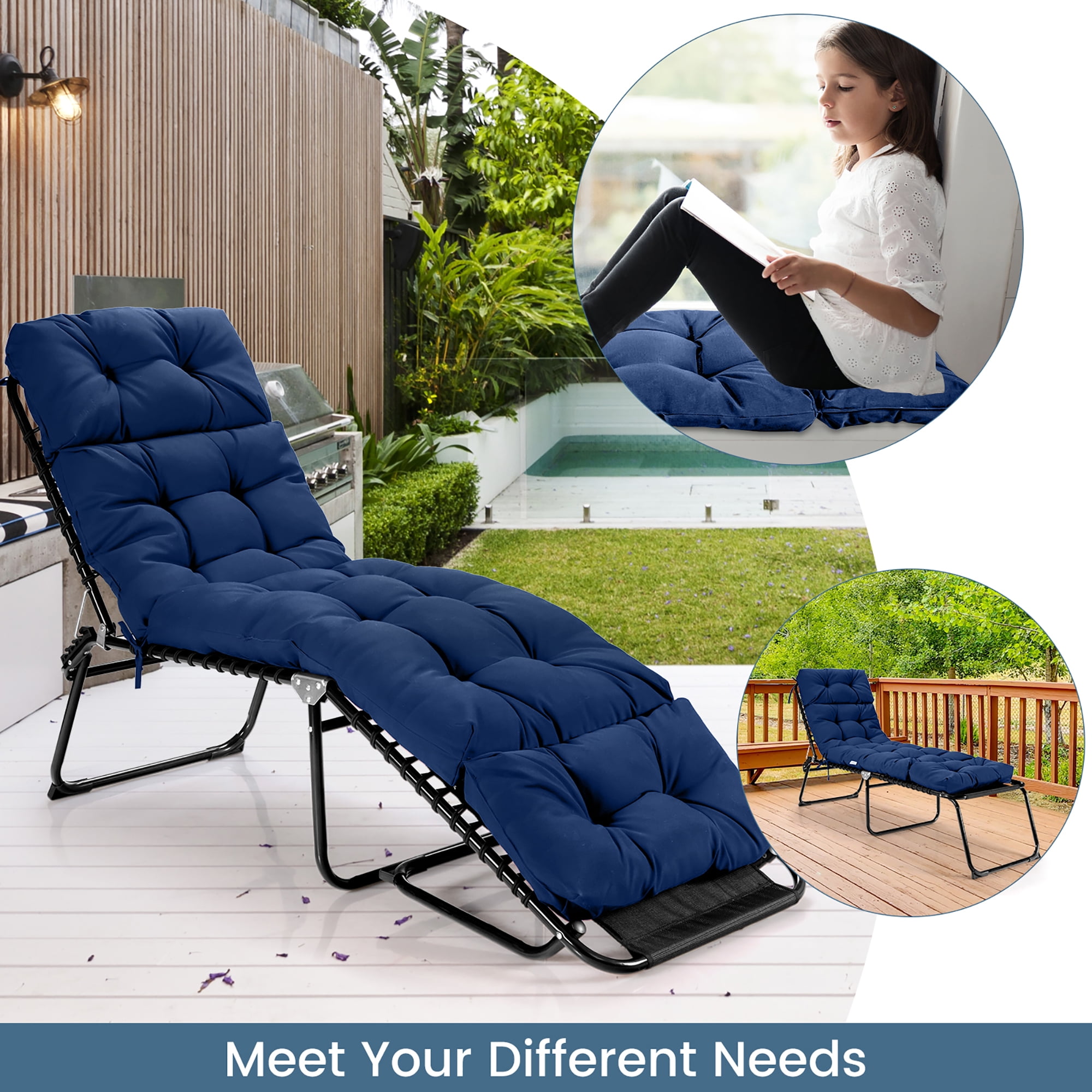 Cuscino Chaise Lounge Pillow Perfect - Per Lettini Esterni E Interni, Resistente Alle Intemperie - Foto 4