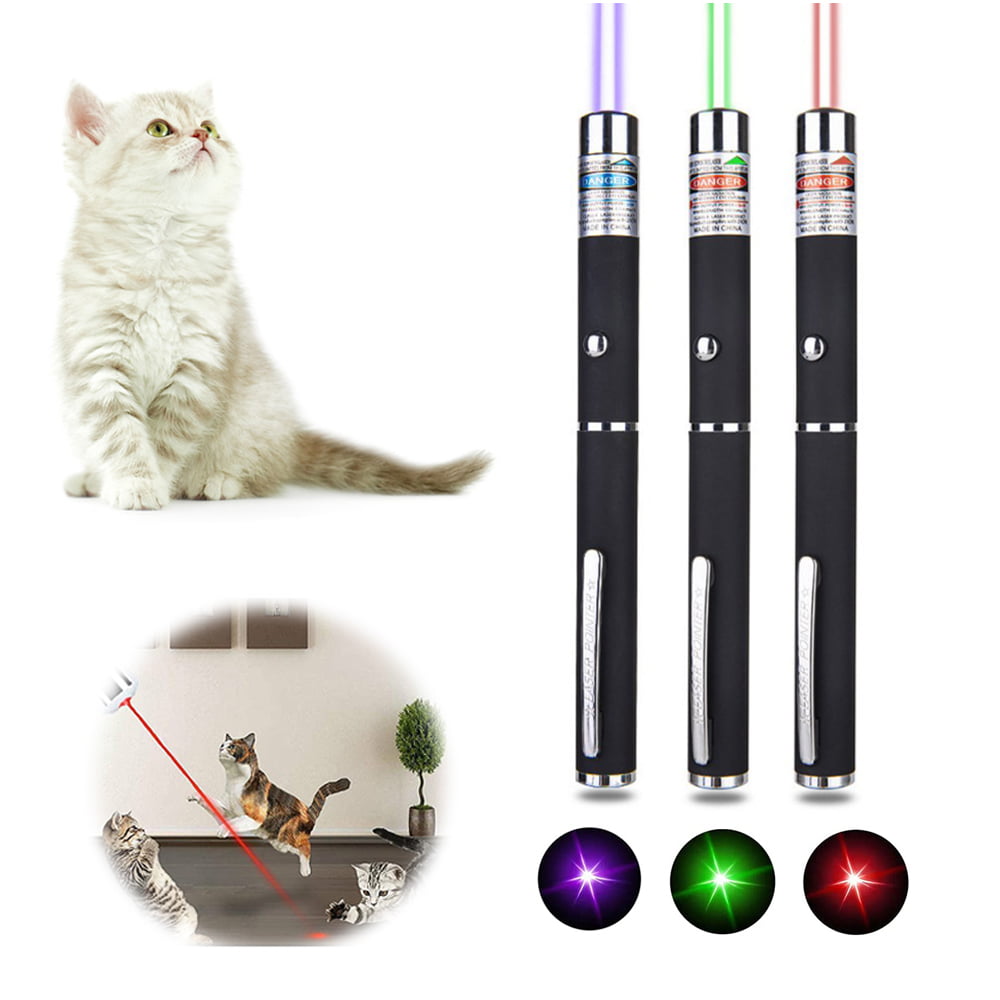 600Miles Green Laser Pointer Pen 532nm Visible Beam Light AAA Lazer Pet Cat Toy 