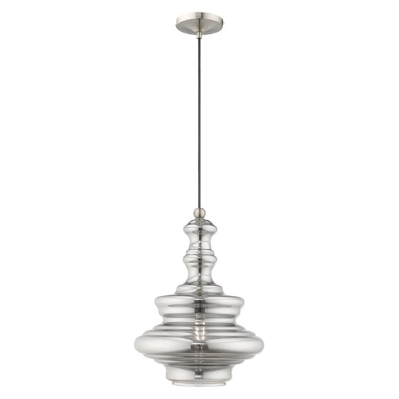 Livex Lighting - Art Glass - 1 Light Mini Pendant in Coastal Style - 12.25
