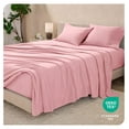 thumbnail image 6 of Super Soft Fleece Sheet Set - Full Size - Extra Plush Polar Fleece, No-Pilling Bed Sheets - All Season Cozy Warmth (Full, Light Pink), 6 of 9