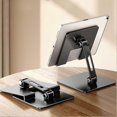 thumbnail image 3 of Adjustable Carbon Steel Tablet Stand - Foldable Ergonomic Metal Holder for 4-13.3 Inch Devices, 3 of 5