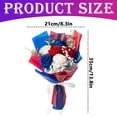 thumbnail image 3 of YardChic Independence Day Artificial Handheld Bouquet, Red White and Blue Artificial Flowers, UV Resistant Realistic Fake Patriotic Flowers for Veterans 4th of July USA 250th Anniversary Decoration, 3 of 5