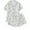 Blue 01, variant on Wancir Women's 2 Piece Pajama Set Matching Pjs Sets Cute Printed Sleepwear Button Up Shirt with Lounge Shorts Set