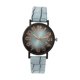 thumbnail image 4 of Reloj de pulsera para mujer, elegante, con correa de piel sintética, números arábigos sencillos, analógico, informal. Azul, 4 of 9